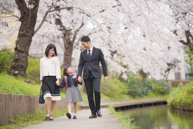 桜入学式