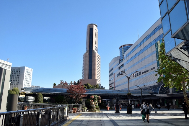 浜松駅前の風景